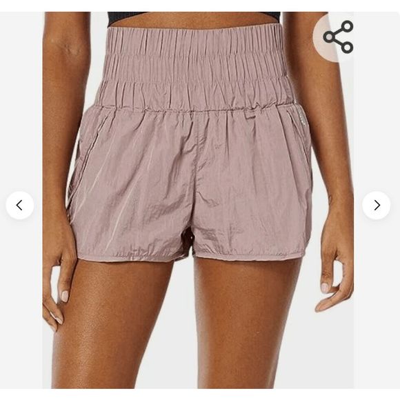 FP Movement By Free People The Way Home Shorts, 2" Mauve High Rise, Size Medium - Picture 1 of 14